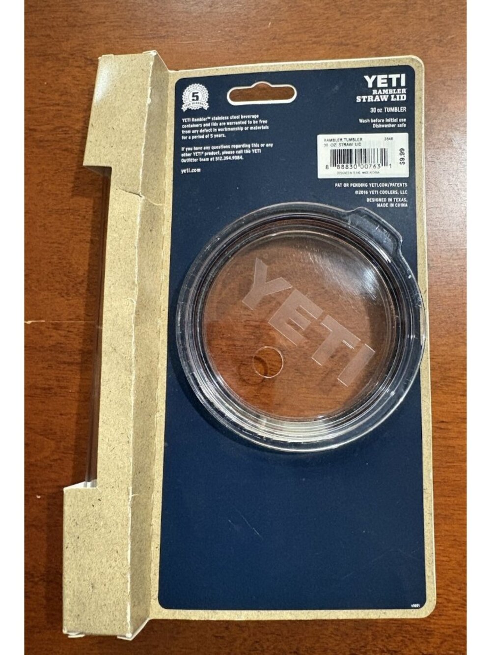 YETI Brand Rambler Clear Straw & Lid Kit - 30 oz Tumbler NEW